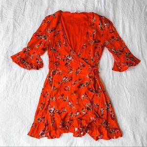 Zara Floral Wrap Romper